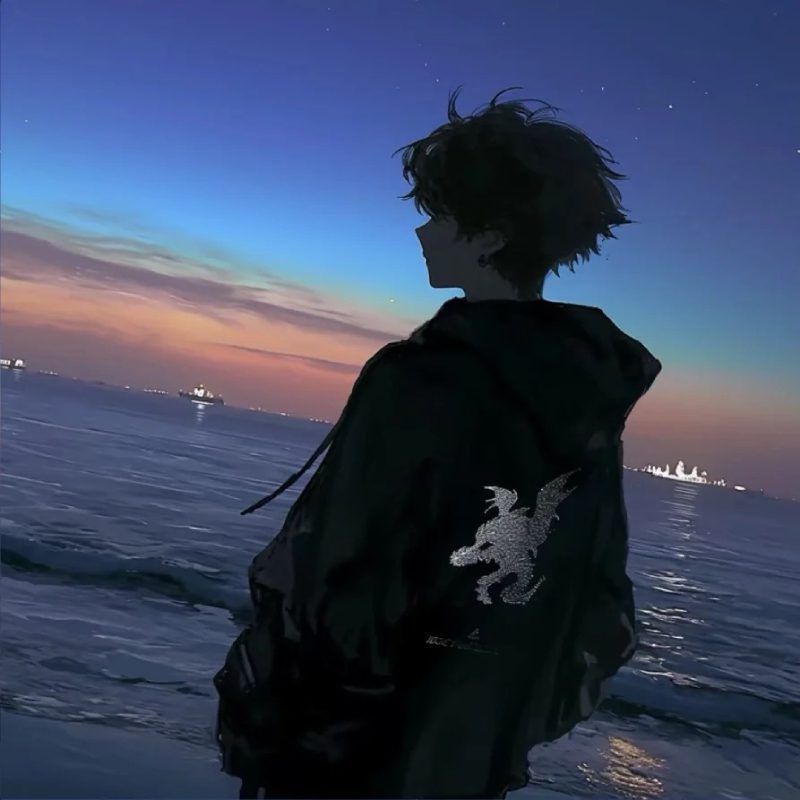 ảnh anime nam buồn 1