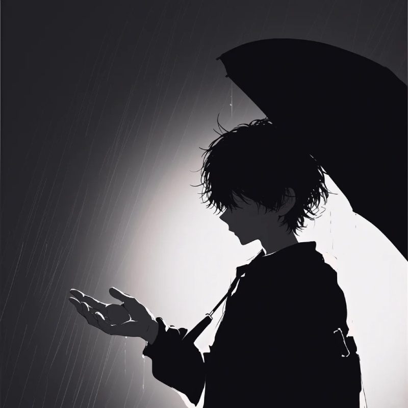 ảnh anime nam buồn 12