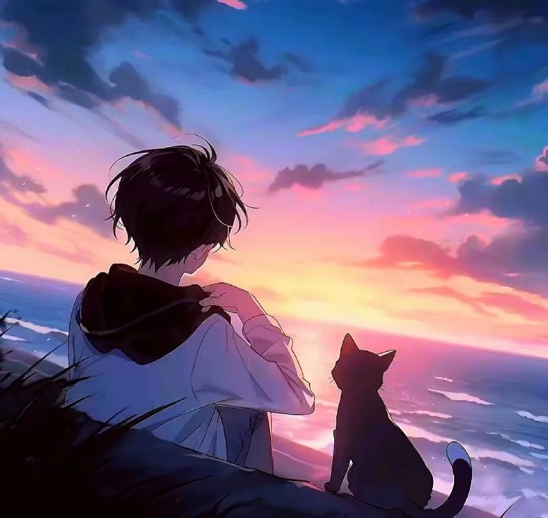 ảnh anime nam buồn 2
