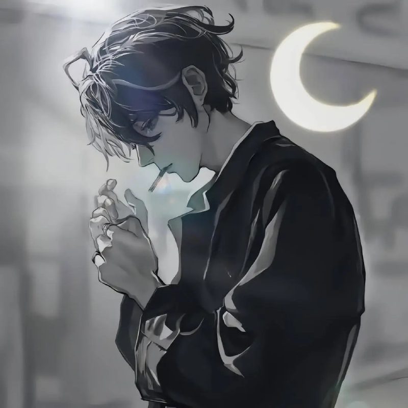 ảnh anime nam buồn 20
