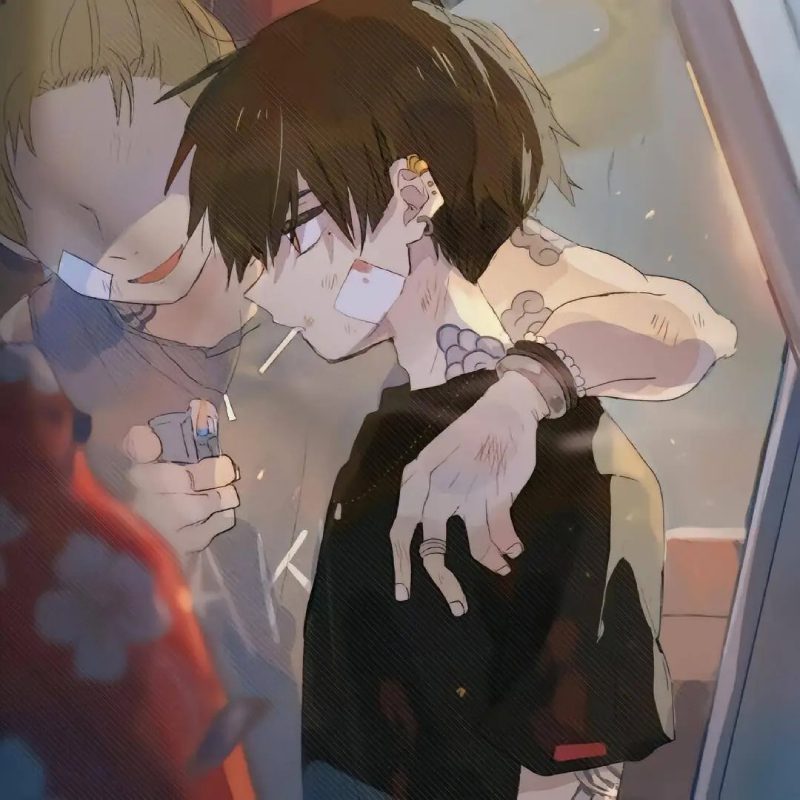 ảnh anime nam buồn 21