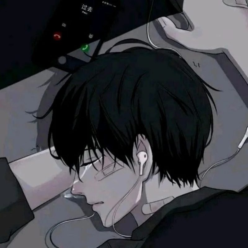 ảnh anime nam buồn 37
