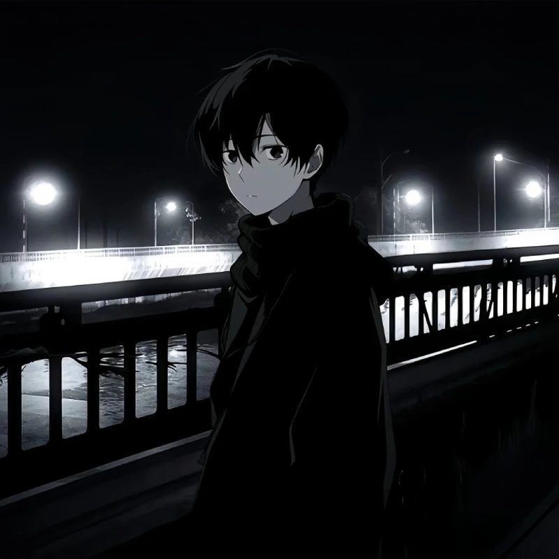 ảnh anime nam buồn 8