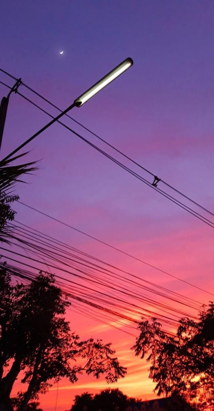 ảnh bầu trời đẹp màu hồng​