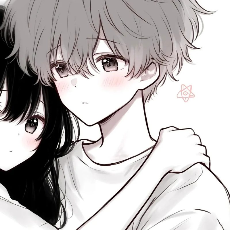 hình ảnh cặp anime cắt làm profile đôi