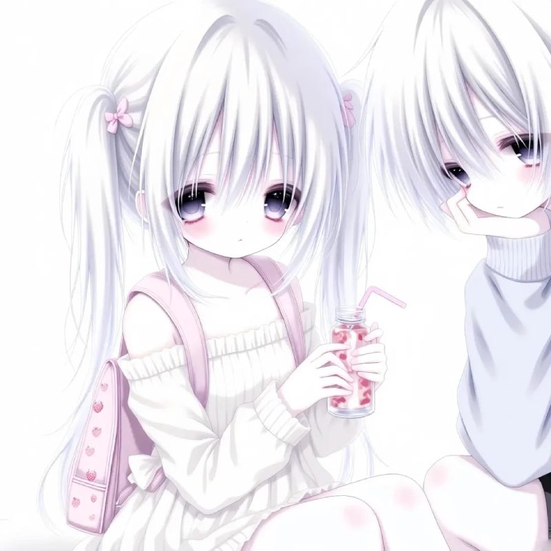 ảnh anime couple cut đôi phong cách hiện đại