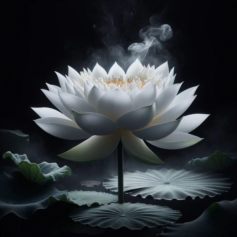 ảnh hoa sen nền đen 4