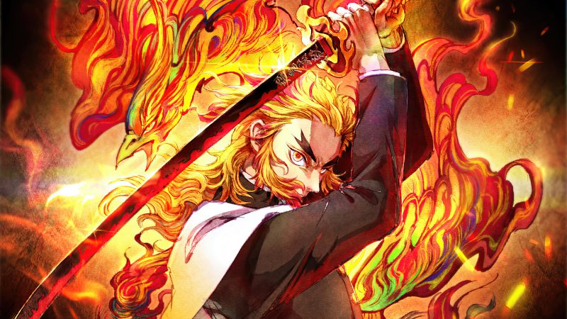 ảnh Rengoku trong Kimetsu no Yaiba