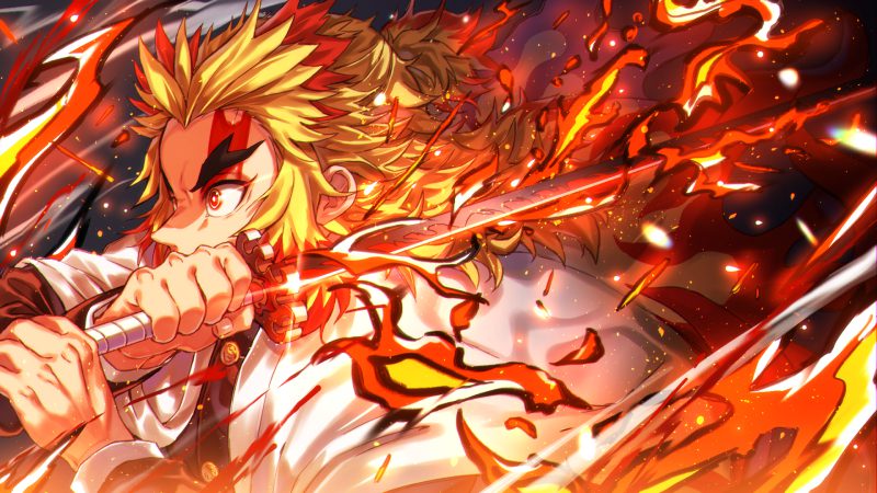 ảnh Rengoku anime cực cháy đẹp