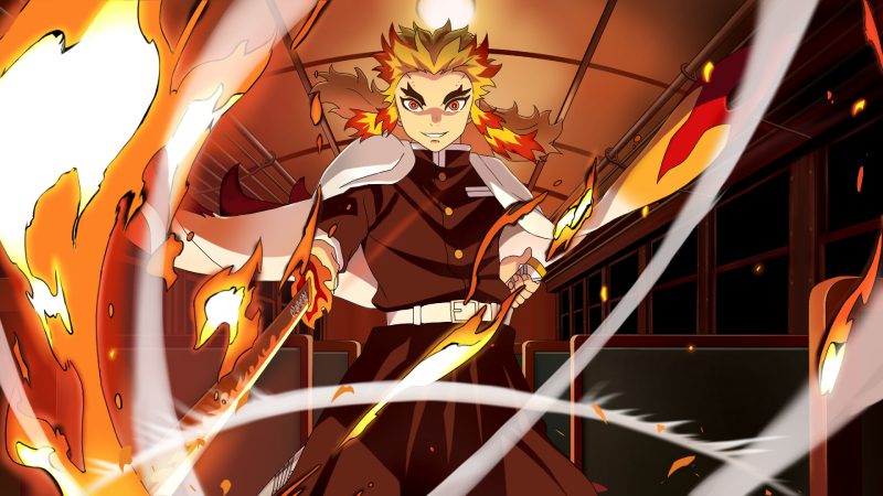 bộ ảnh Rengoku đẹp lung linh