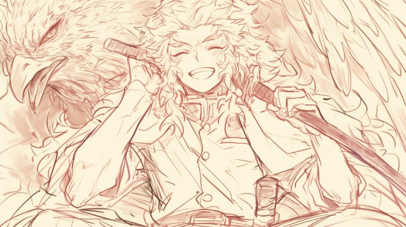 ảnh rengoku cười