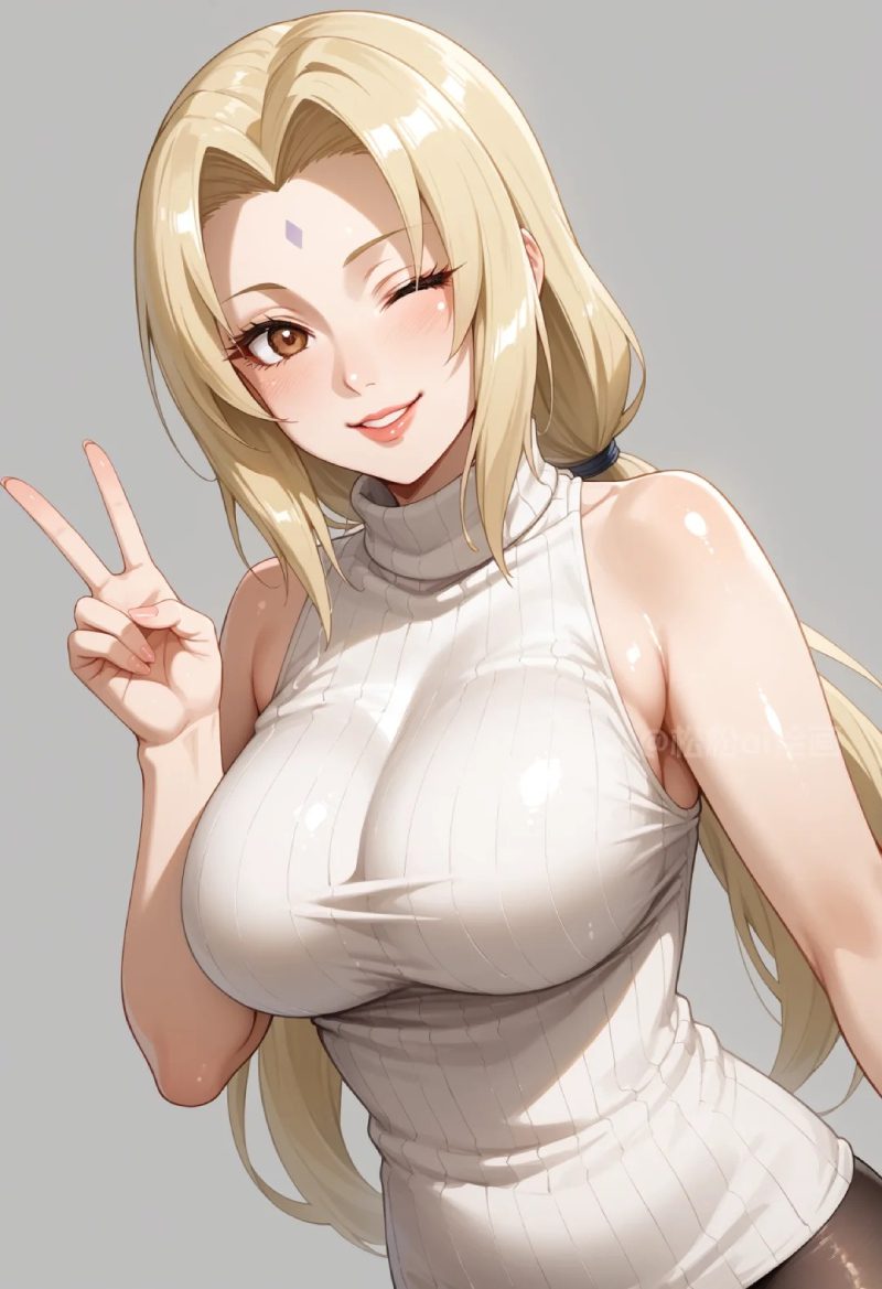 hình ảnh tsunade buồn cực chill