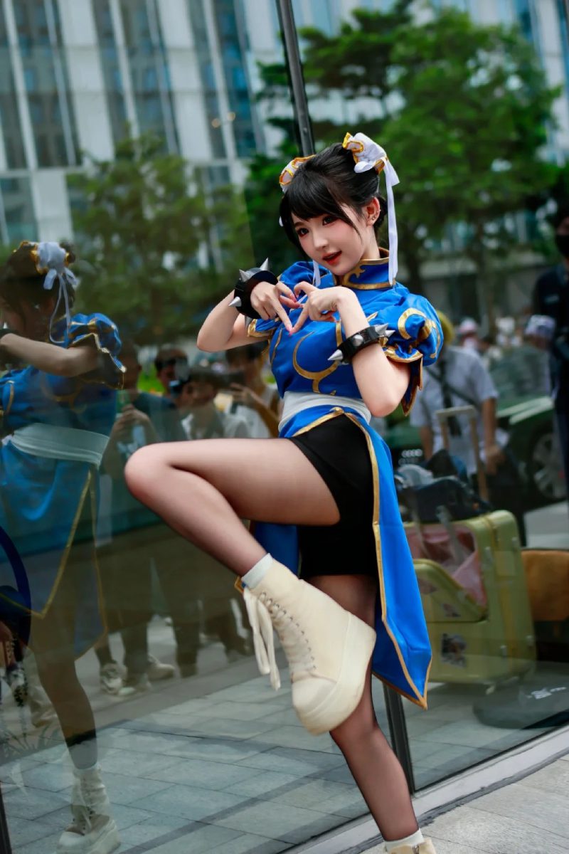chun li cosplay outfit chuẩn street fighter