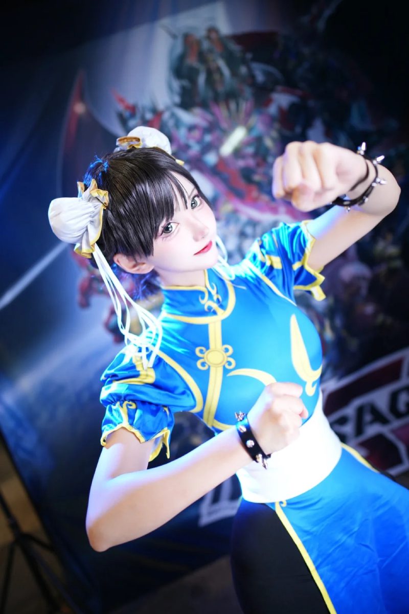 ảnh hóa thân chun li trong street fighter