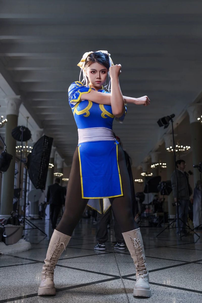 ảnh cosplay chun li phong cách street fighter