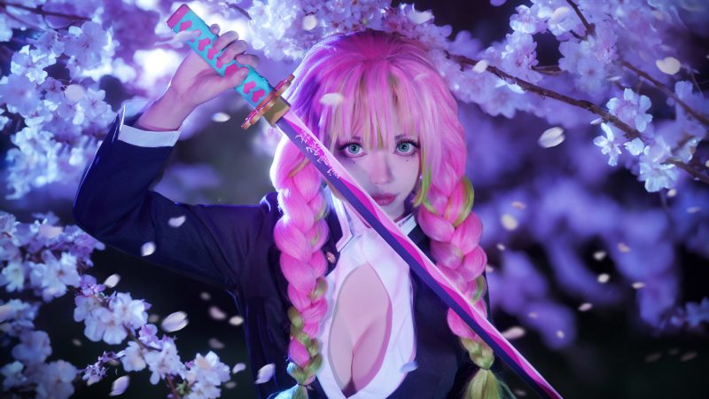 cosplay Mitsuri Love Hashira thần thái