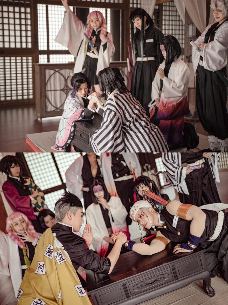 tanjiro cosplay demon slayer ảnh chân dung