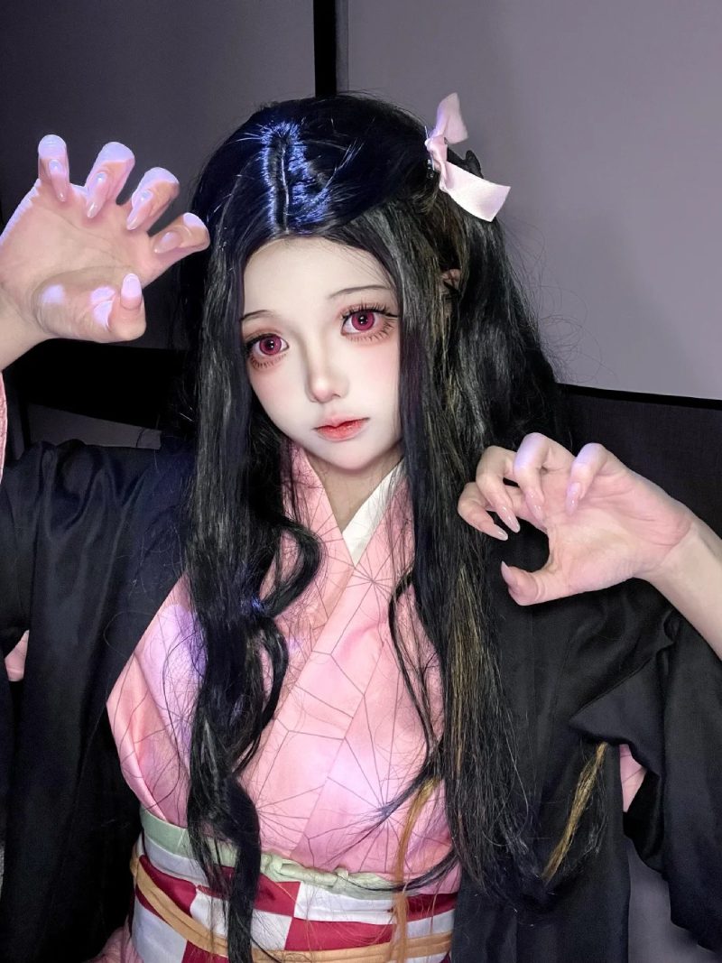 cosplay nezuko demon slayer siêu dễ thương