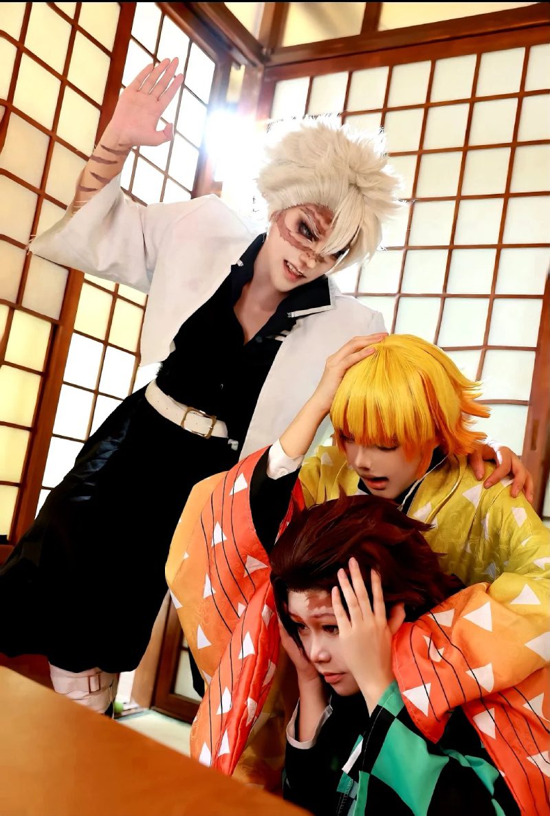 demon slayer cosplay ngoài đời thực