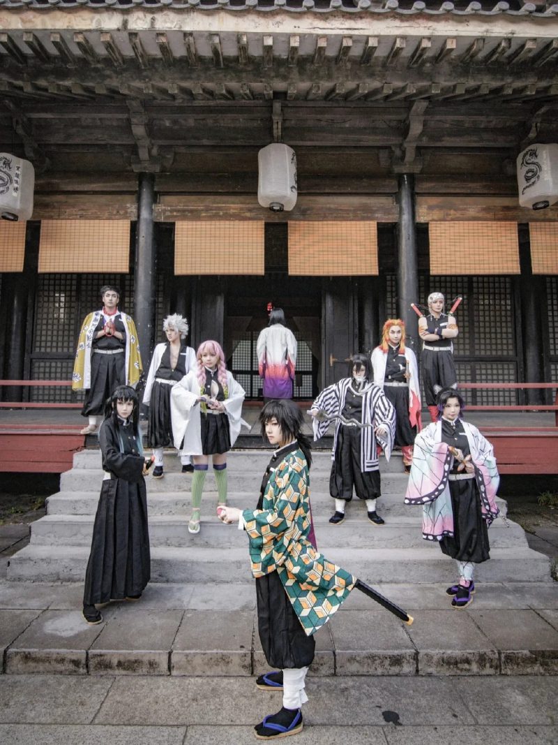hình cosplay demon slayer full set