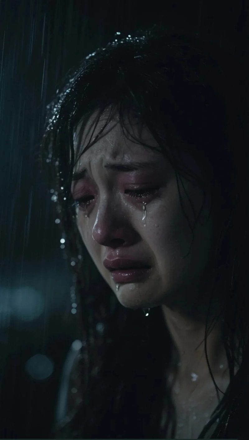 ảnh cô gái buồn khóc trong đêm 