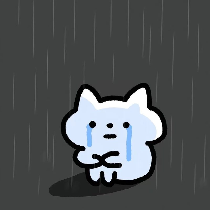 ảnh khóc buồn một mình trong mưa 