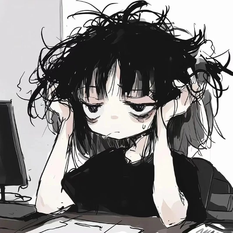 hình ảnh chán nản mệt mỏi