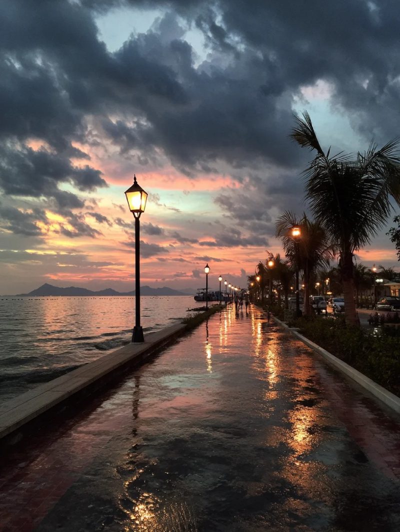 hình ảnh hoàng hôn cô đơn​ 