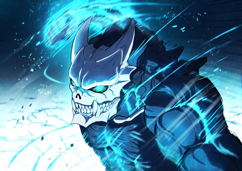 hình vẽ kaiju no 8 phong cách manga