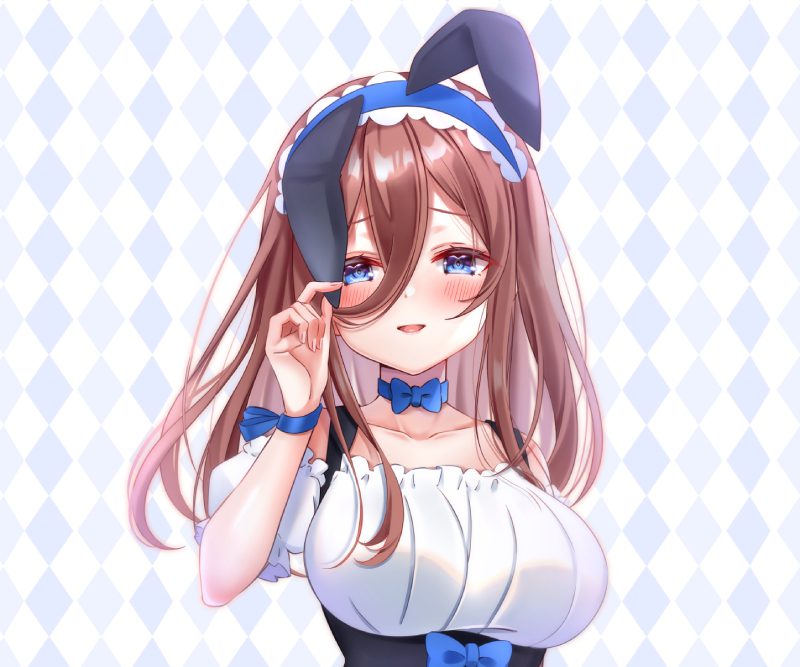 ảnh anime girl miku nakano tóc dài
