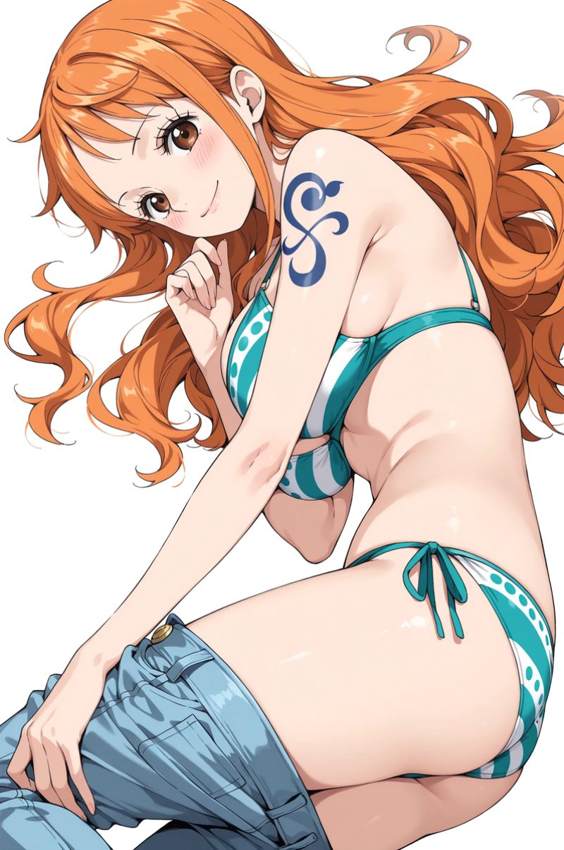 nami sexy với biểu cảm lạnh lùng gợi cảm