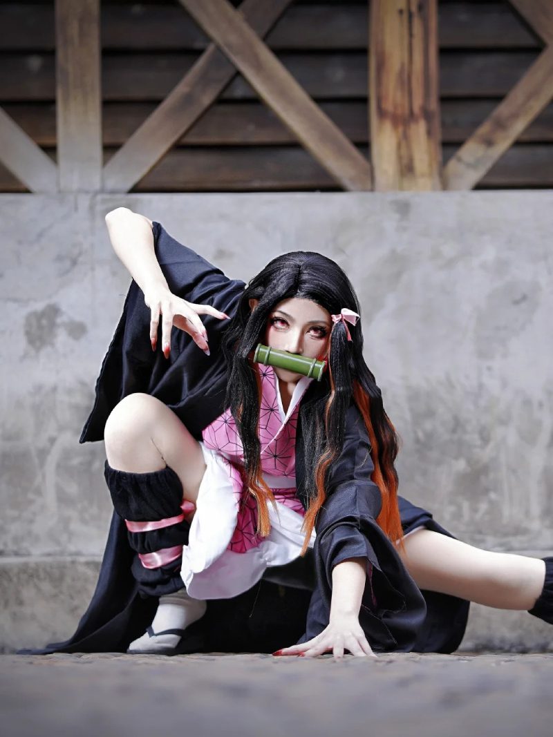 nezuko cosplay siêu dễ thương