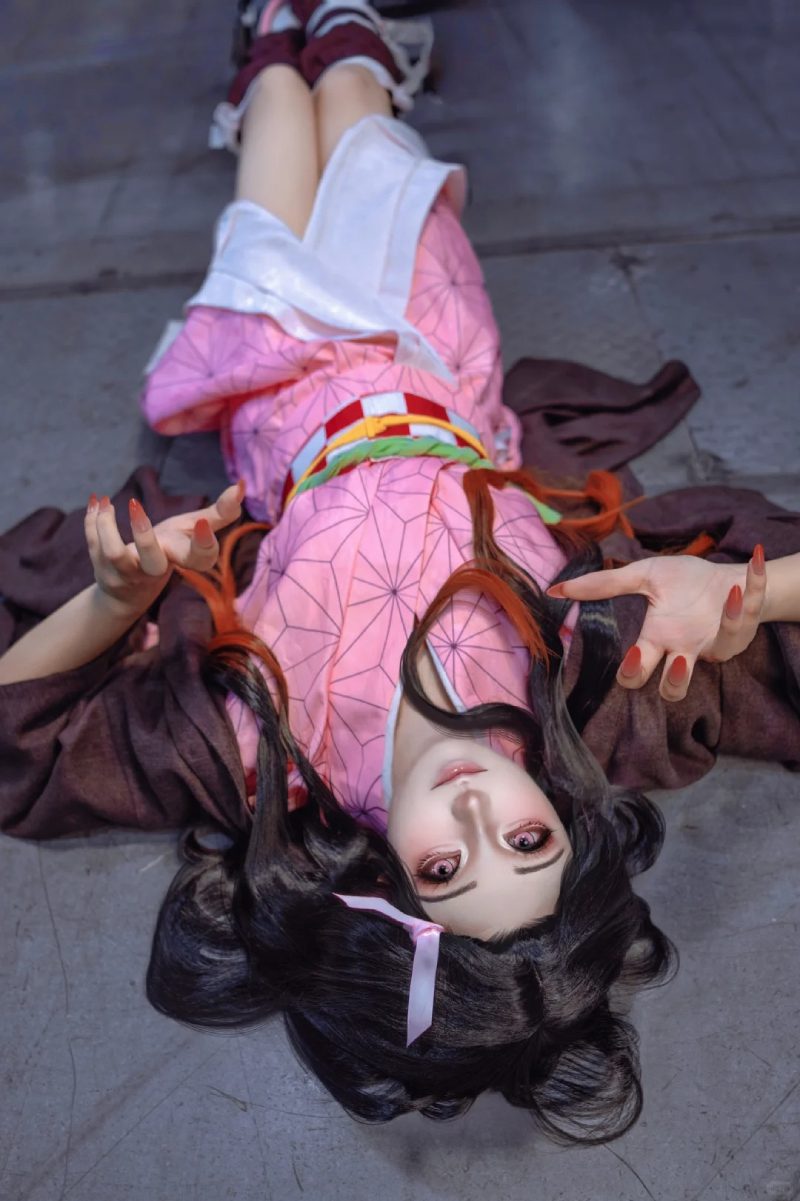 tạo hình cosplay nezuko quyến rũ