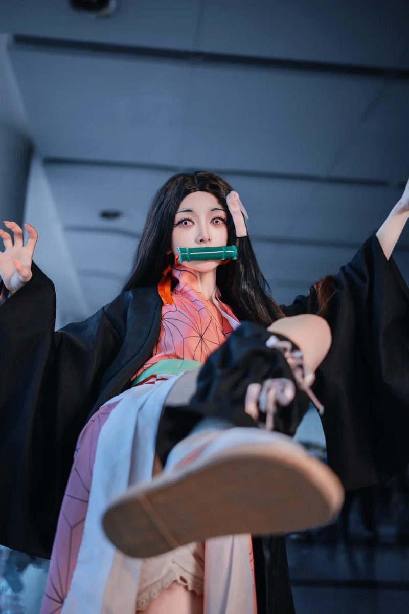 girl cosplay nezuko cực phẩm