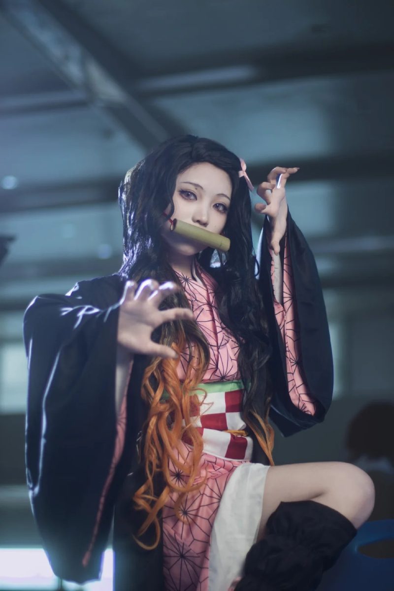 nezuko cosplay phiên bản đời thực