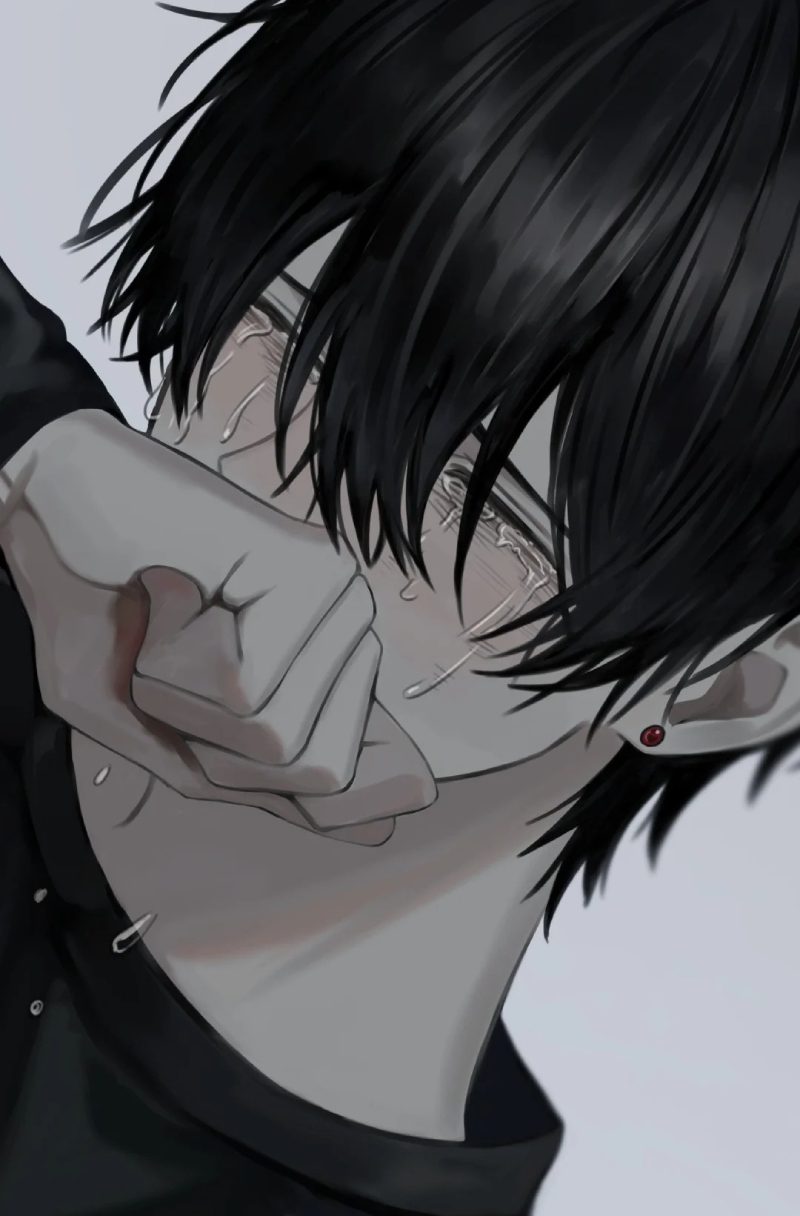 Hình ảnh khóc che mặt nam 7