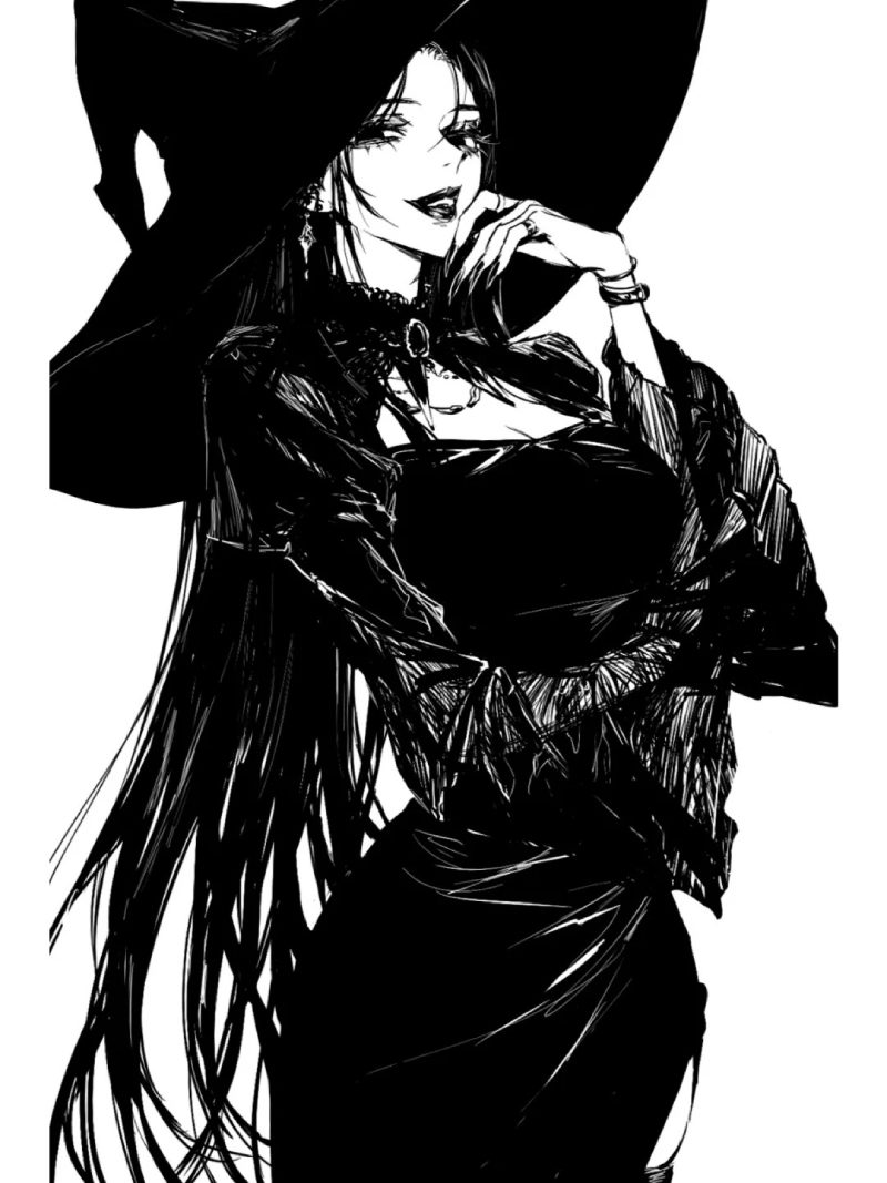 ảnh anime đen trắng 13