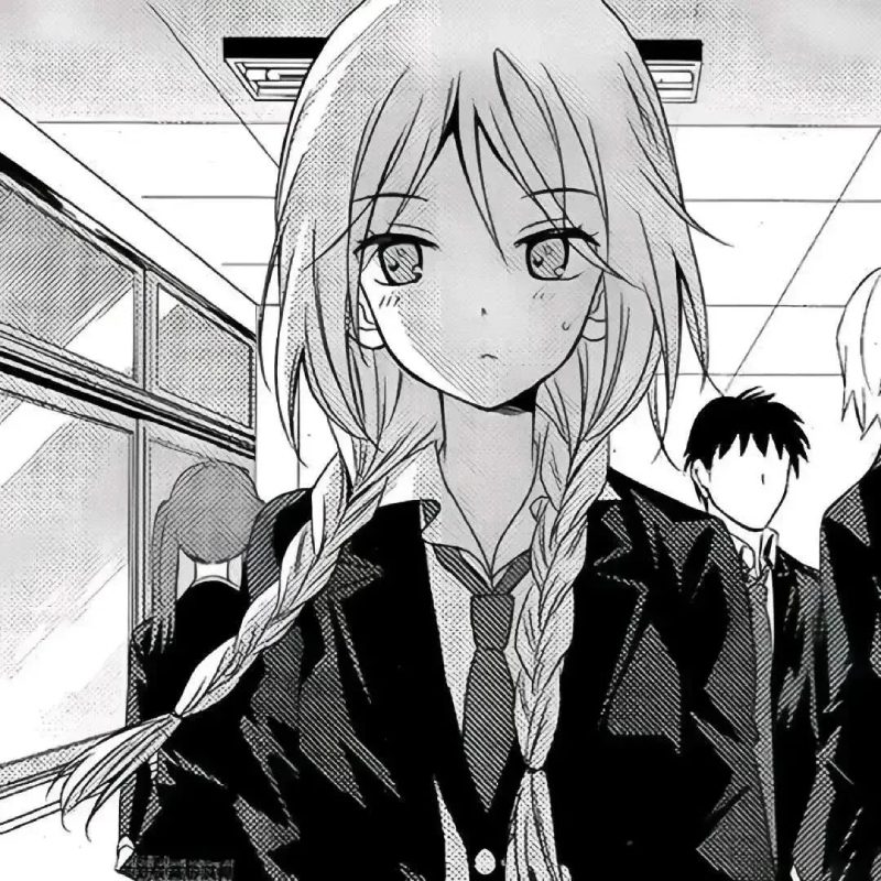 ảnh anime đen trắng 19