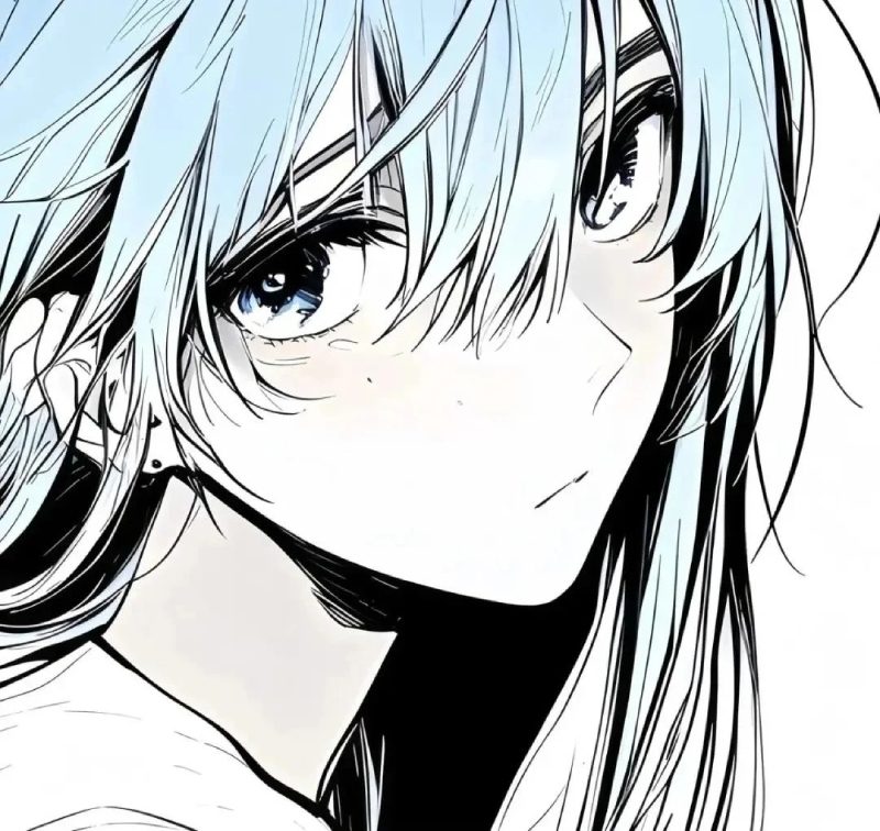 ảnh anime đen trắng 21