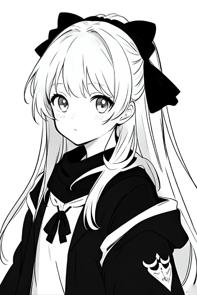 ảnh anime đen trắng 26