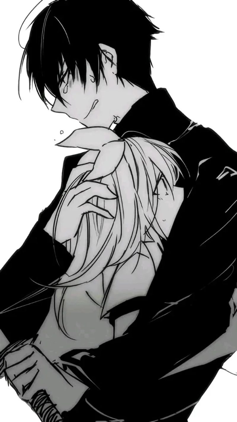 ảnh anime đen trắng 28