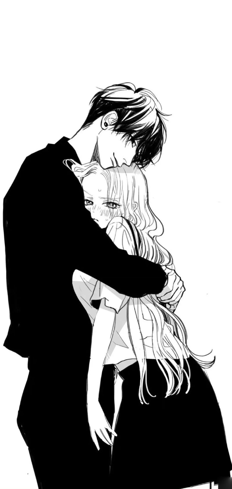 ảnh anime đen trắng 29