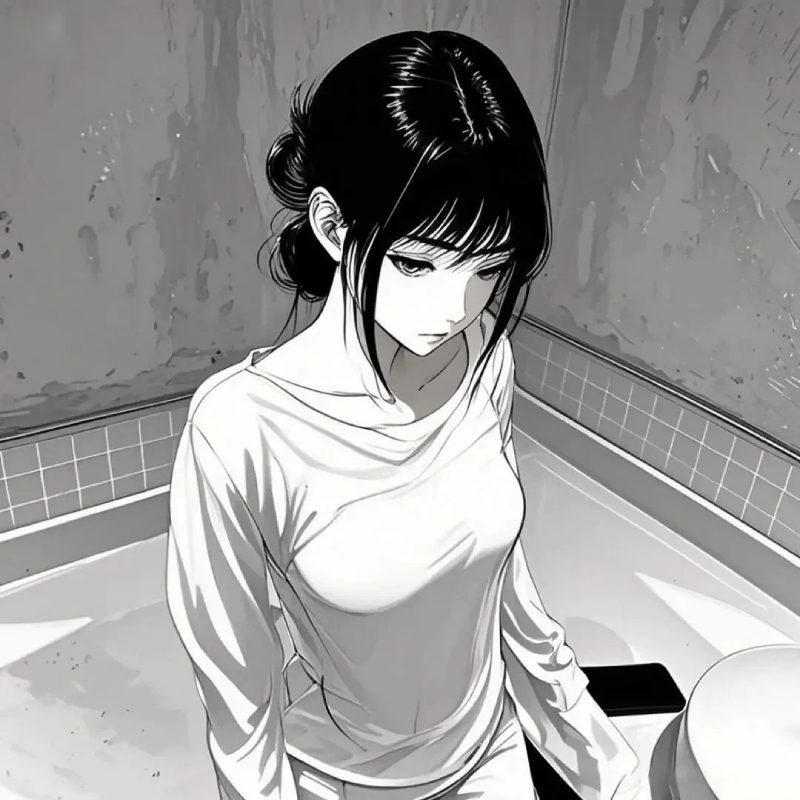 ảnh anime đen trắng 30