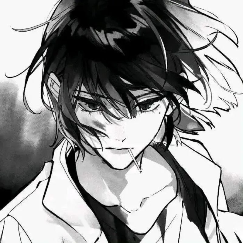 ảnh anime đen trắng 34