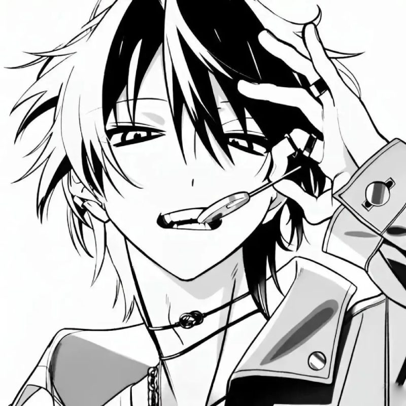 ảnh anime đen trắng 36