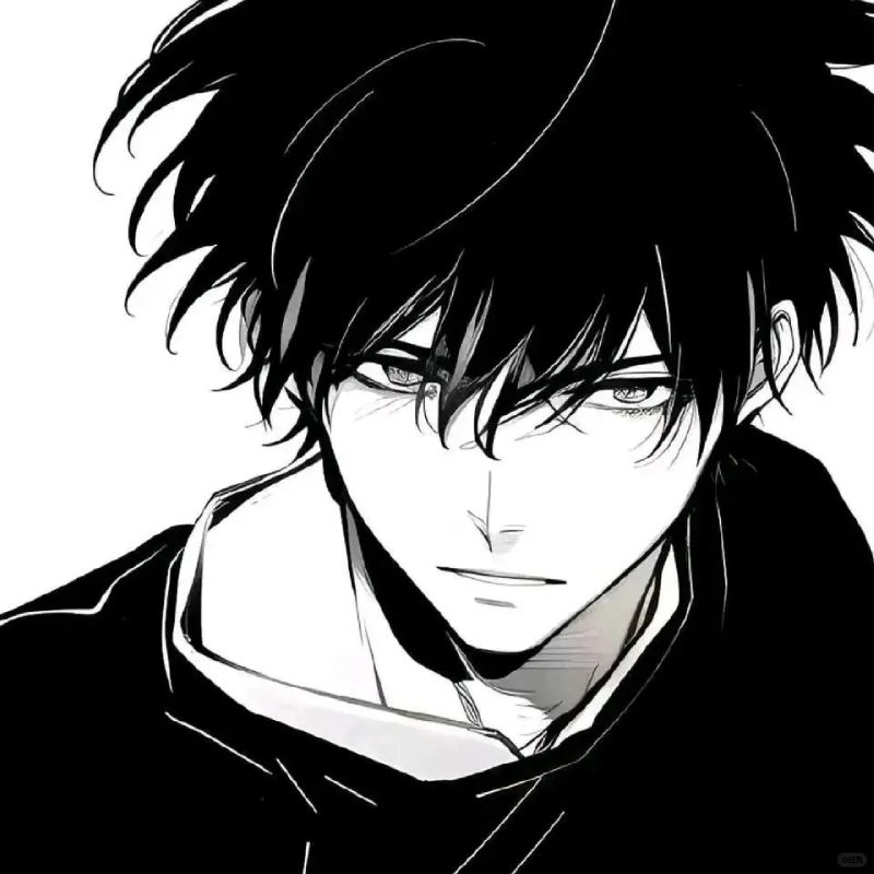 ảnh anime đen trắng 37