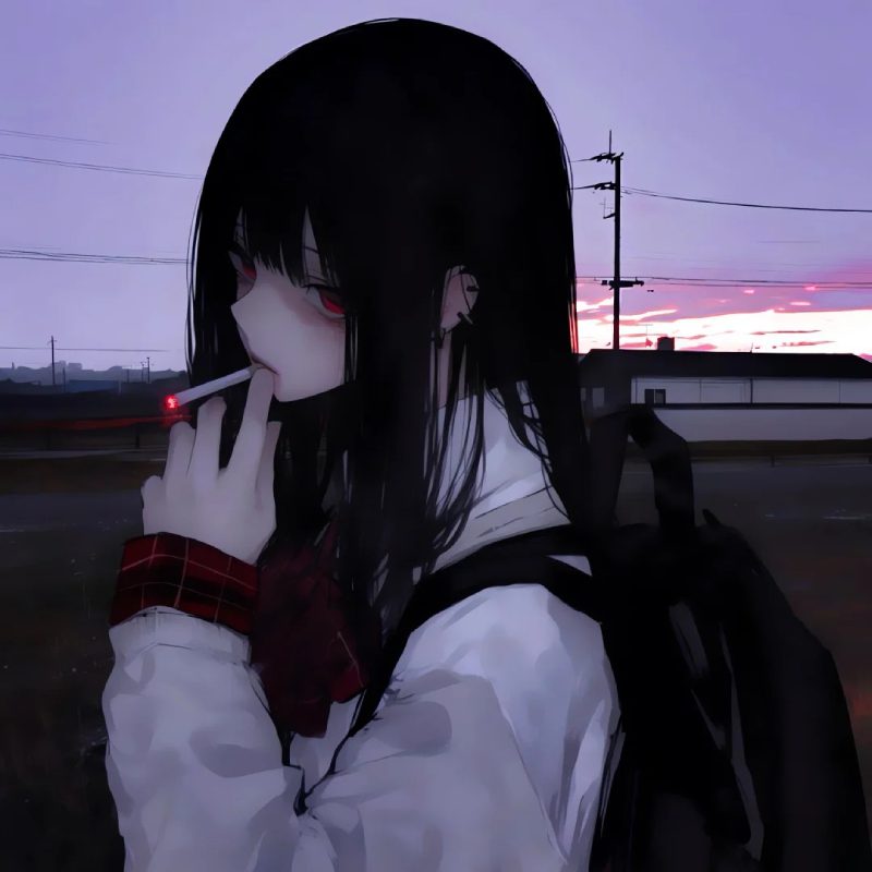 ảnh anime girl lạnh lùng vô cảm 10