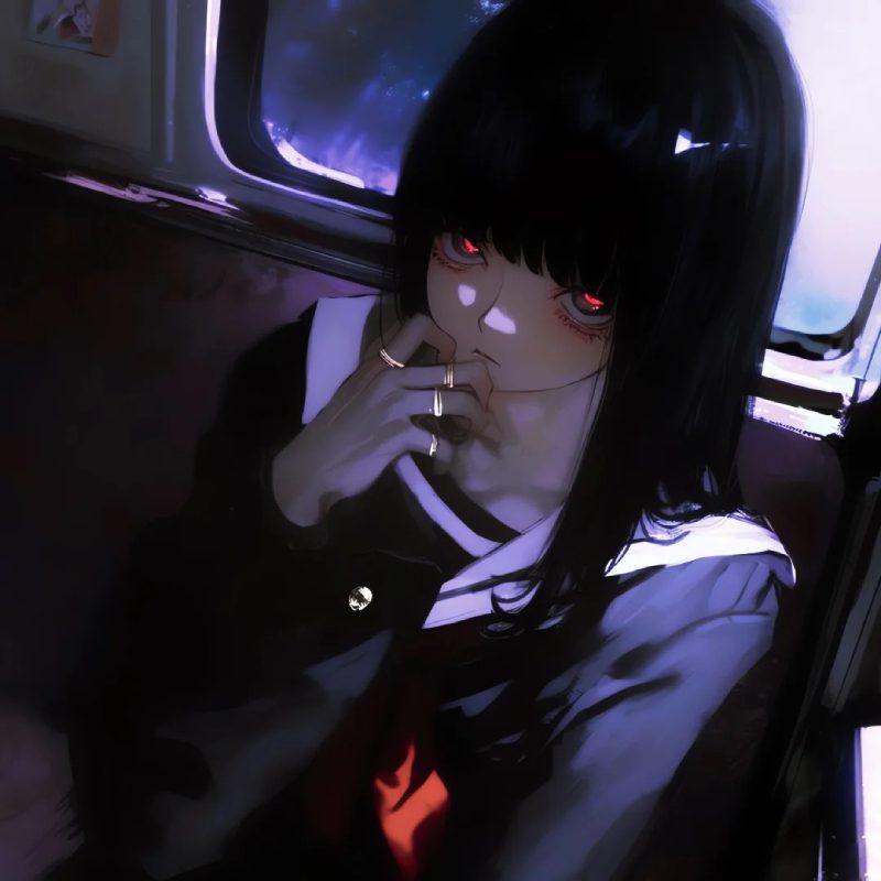 ảnh anime girl lạnh lùng vô cảm 13