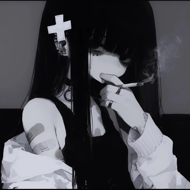 ảnh anime girl lạnh lùng vô cảm 16