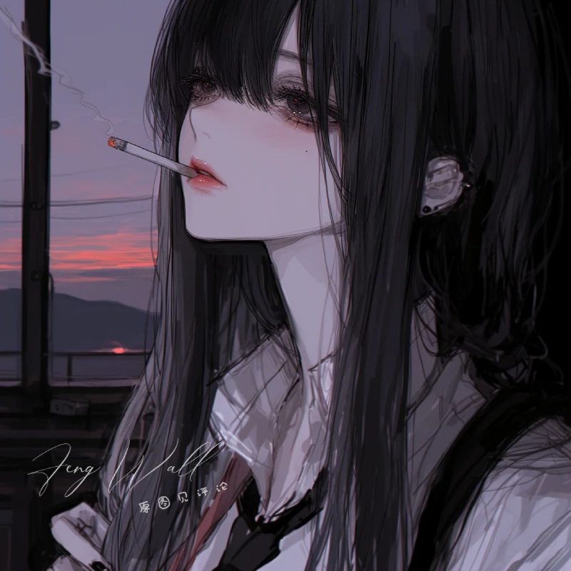 ảnh anime girl lạnh lùng vô cảm 20